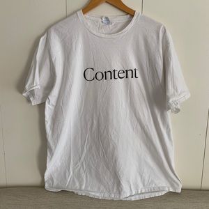Limited edition NTY the cut “content” tshirt
